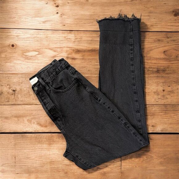 PacSun Black Denim Jeans Dad 26” Eco Retro Mom - Picture 1 of 7